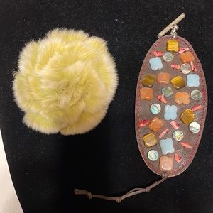 🎉3 for $30.🎉 Kenneth Cole & non brand hair ties (green brooch too (OLCC-AF)